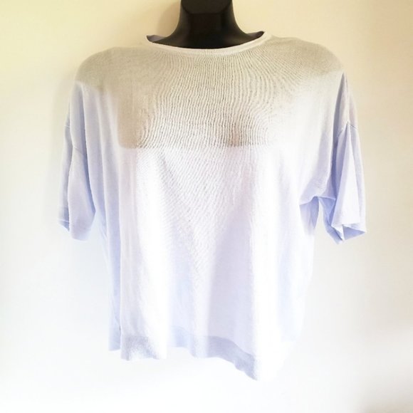 EILEEN FISHER Tencel Lavender Box Top MP - Picture 4 of 8